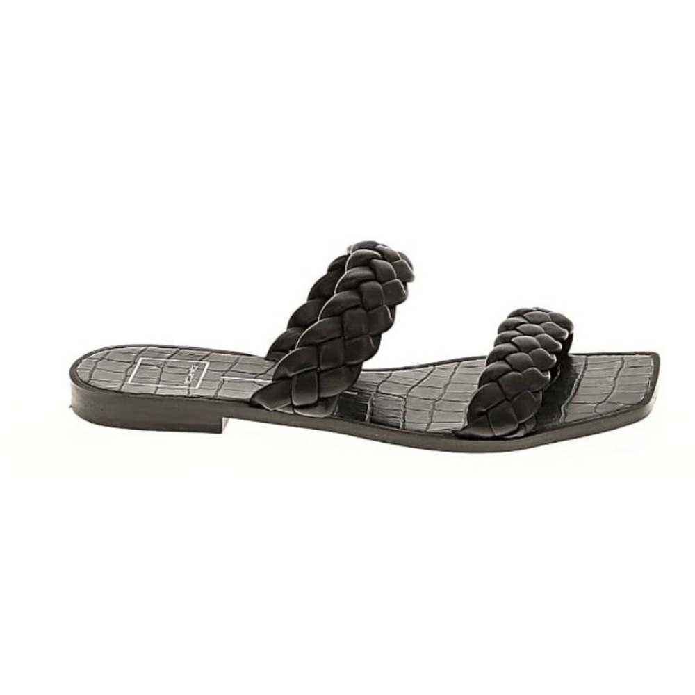 Dolce Vita Black Braided Slides